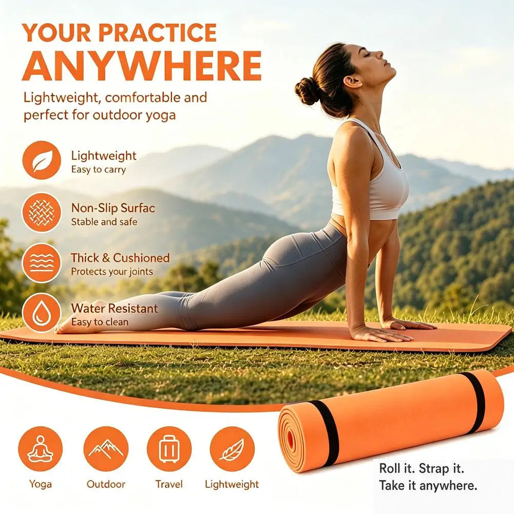 Versatile EVA Yoga Mat – Foldable & Lightweight
