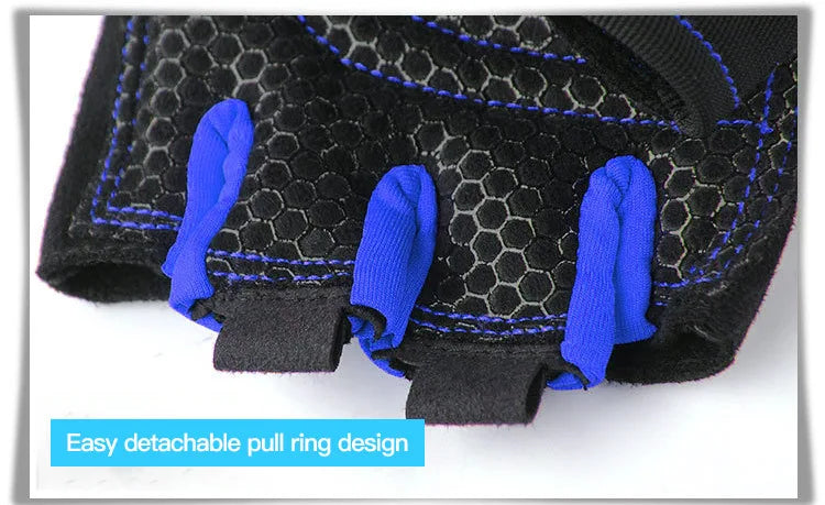 Padded Gym Gloves with Wrist Wrap – Weightlifting & Training Gloves for Men & Women