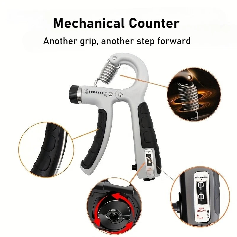 Grip Strength Trainer – Adjustable 10–100kg